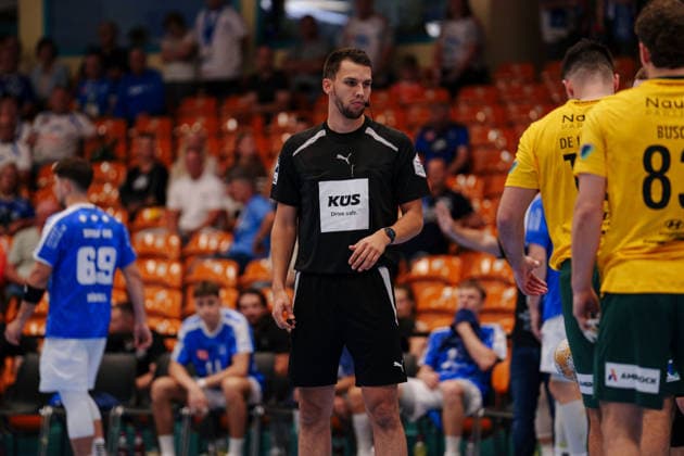 2. Handball-Bundesliga - 3. Spieltag: Dessau-Roßlauer HV 06 - VfL Eintracht Hagen Jannik Rips am 11.09.2026 in der Anhalt-Arena, Dessau-Roßlau (Sachsen-Anhalt) Dessau-Roßlau Anhalt-Arena Sachsen-Anhalt Deutschland *** 2nd Handball Bundesliga, Matchday 3: Dessau Roßlauer HV 06 vs. VfL Eintracht Hagen, Jannik Rips, on September 11, 2026, at the Anhalt Arena, Dessau Roßlau, Saxony-Anhalt, Dessau Roßlau, Anhalt Arena, Saxony-Anhalt, Germany