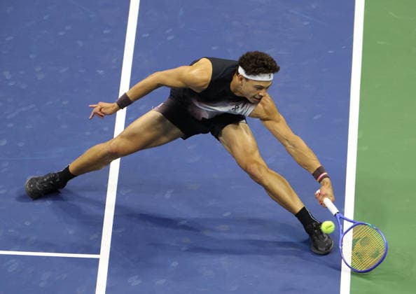 September 11, 2026, New York City, New York, USA: BEN SHELTON of USA during the match against F. Tiafoe of USA in the semifinals of Grand Slam tournament US Open. New York, USA. Tennis: US Open - Ben Shelton  - ZUMAc278 20260911_zsp_c278_049 Copyright: xMarcinxCholewinskix