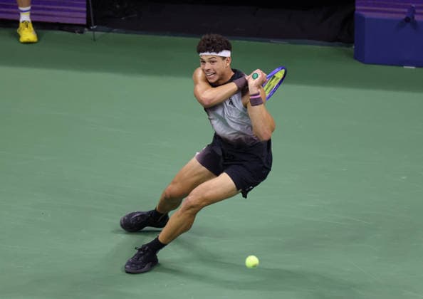 September 11, 2026, New York City, New York, USA: BEN SHELTON of USA during the match against F. Tiafoe of USA in the semifinals of Grand Slam tournament US Open. New York, USA. Tennis: US Open - Ben Shelton  - ZUMAc278 20260911_zsp_c278_055 Copyright: xMarcinxCholewinskix
