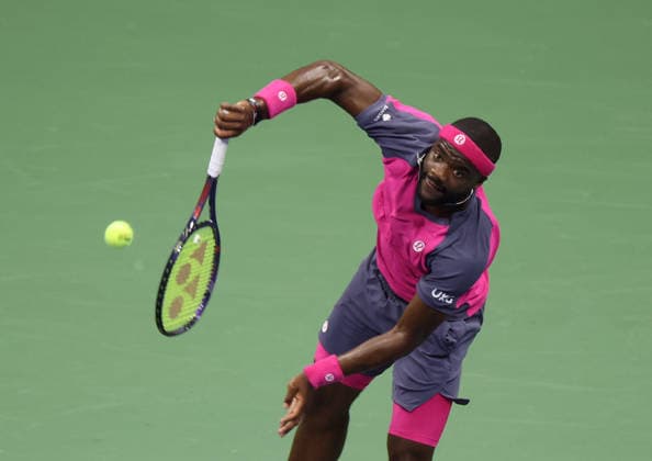 September 11, 2026, New York City, New York, USA: FRANCES TIAFOE of USA during the match against B. Shelton of USA in the semifinals of Grand Slam tournament US Open. New York, USA. Tennis: US Open - Fances Tiafoe  - ZUMAc278 20260911_zsp_c278_067 Copyright: xMarcinxCholewinskix