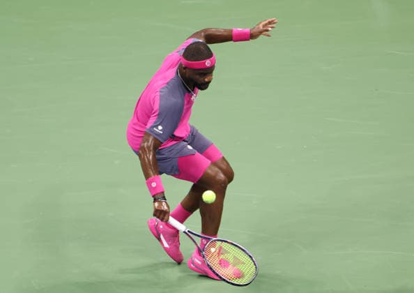 September 11, 2026, New York City, New York, USA: FRANCES TIAFOE of USA during the match against B. Shelton of USA in the semifinals of Grand Slam tournament US Open. New York, USA. Tennis: US Open - Fances Tiafoe  - ZUMAc278 20260911_zsp_c278_073 Copyright: xMarcinxCholewinskix