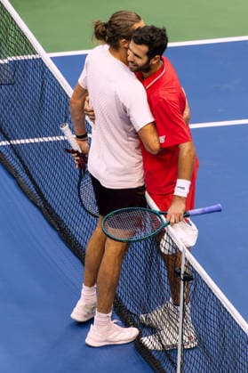 September 11, 2026: Alexander Zverev (GER) in action against Karen Khachanov during their Semifinal match at the US Open on September 11, 2026, held at the USTA Billie Jean King National Tennis Center in New York City. CSM Tennis 2026: US Open, September 11, 2026  - ZUMAc04_ 20260911_zma_c04_109 Copyright: xBerniexHaleyx