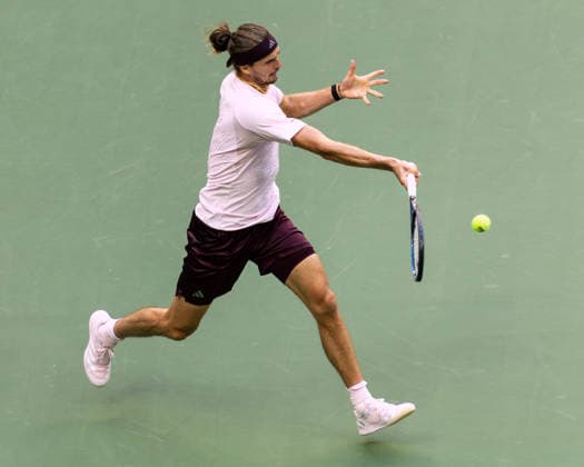 September 11, 2026: Alexander Zverev (GER) in action against Karen Khachanov during their Semifinal match at the US Open on September 11, 2026, held at the USTA Billie Jean King National Tennis Center in New York City. CSM New York City USA - ZUMAc04_ 20260911_zma_c04_127 Copyright: xBerniexHaleyx