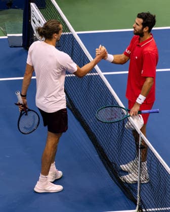 September 11, 2026: Alexander Zverev (GER) in action against Karen Khachanov during their Semifinal match at the US Open on September 11, 2026, held at the USTA Billie Jean King National Tennis Center in New York City. CSM New York City USA - ZUMAc04_ 20260911_zma_c04_133 Copyright: xBerniexHaleyx