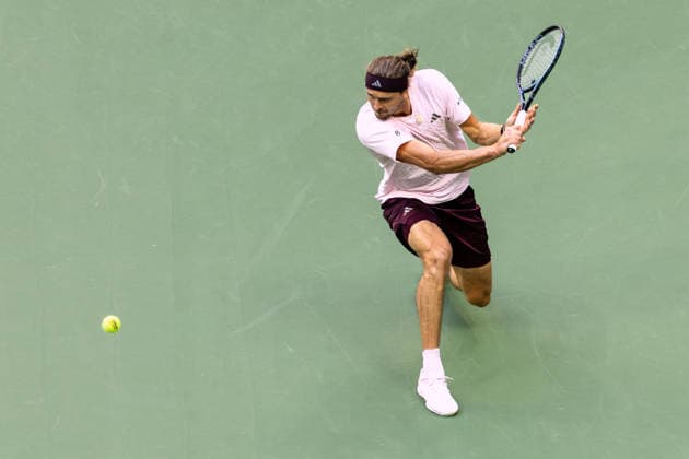 September 11, 2026: Alexander Zverev (GER) in action against Karen Khachanov during their Semifinal match at the US Open on September 11, 2026, held at the USTA Billie Jean King National Tennis Center in New York City. CSM New York City USA - ZUMAc04_ 20260911_zma_c04_136 Copyright: xBerniexHaleyx