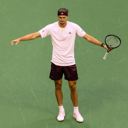 September 11, 2026: Alexander Zverev (GER) in action against Karen Khachanov during their Semifinal match at the US Open on September 11, 2026, held at the USTA Billie Jean King National Tennis Center in New York City. CSM New York City USA - ZUMAc04_ 20260911_zma_c04_138 Copyright: xBerniexHaleyx