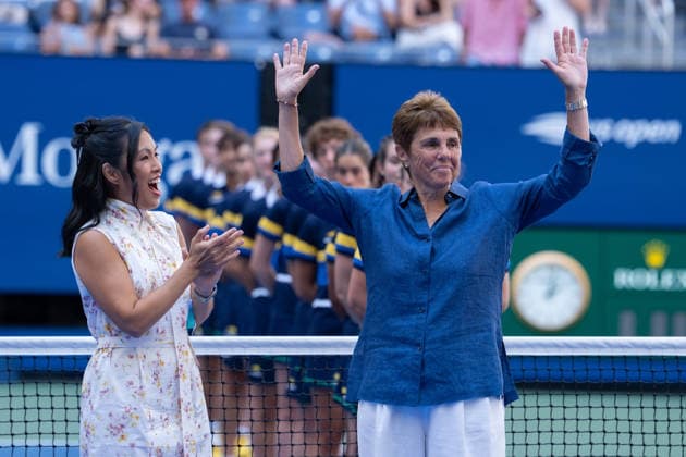 2026 US Open - Day 13 NEW YORK, NEW YORK - SEPTEMBER 11: USTA Vice President, Maggie Chan Jones and Ilana Kloss at the trophy presentation for Taylor Townsend of the United States and Katerina Siniakova of the Czech Republic who defeated Robin Montgomery of the United States and Ashlyn Krueger of the United States in the Women’s Doubles Final during the 2026 US Open - Day 13 at USTA Billie Jean King National Tennis Center on September 11, 2026 in New York, New York. New York USTA Billie Jean King National Tennis Center New York United States Copyright: xSusanxMullane ISIxPhotosx 9758