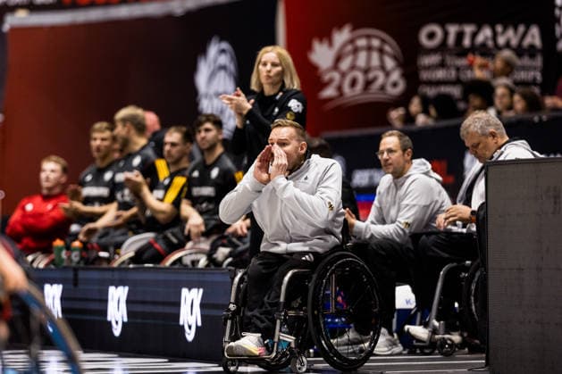 OTTAWA, CANADA - SEPTEMBER 11: Jan Haller (Head Coach Germany) yelling during the Ottawa IWBF Wheelchair Basketball World Championships match between Canada vs. Germany at TD Place on matchday 3 of the Ottawa IWBF Wheelchair Basketball World Championships on September 11, 2026 in Ottawa, Canada. Canada Copyright: xSteffiexWunderlx