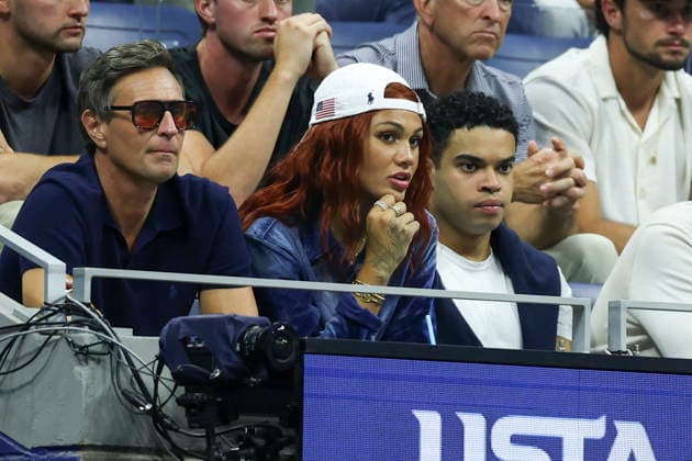 US Open tennis tournament - Day 13 Professional soccer player Trinity Rodman (C) watches her partner Ben Shelton of the US against Frances Tiafoe of the US during the Men s Singles Semifinals of the US Open Tennis Championships in Flushing Meadows, New York, USA, 11 September 2026. FLUSHING MEADOWS NEW YORK United States  Copyright: xSARAHxYENESELx