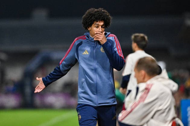 Bavarian Regional League: TSV Buchbach vs. FC Bayern Munich II, September 11, 2026, BUCHBACH, GERMANY September 11. Pictured: a disappointed DANTE Bonfim Costa Santos, head coach of FC Bayern Munich II. Isolated photo taken during the Bavarian Regional League match between TSV Buchbach and FC Bayern’s amateur team on Matchday 8 at the SMR Arena. Copyright: xBEAUTIFULxSPORTS Goldbergx