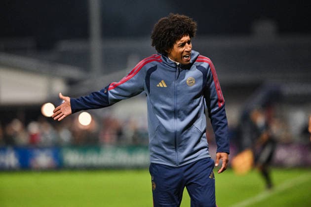 Bavarian Regional League: TSV Buchbach vs. FC Bayern Munich II, September 11, 2026, BUCHBACH, GERMANY September 11. Pictured: a disappointed DANTE Bonfim Costa Santos, head coach of FC Bayern Munich II. Isolated photo taken during the Bavarian Regional League match between TSV Buchbach and FC Bayern’s reserve team on Matchday 8 at the SMR Arena. Copyright: xBEAUTIFULxSPORTS Goldbergx