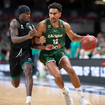 Maodo Lo for Zalgiris Kaunas during the London Lions Invitational match between Zalgiris Kaunas and Slask Wroclaw foe the third place playoffs at the Copper Box Arena, London, United Kingdom on 11 September 2026. Copyright: xPhilxHutchinsonx 45390083