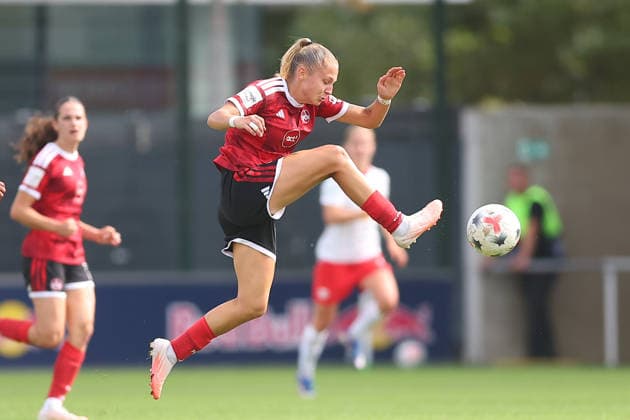 RB Leipzig - Nürnberg 1. Bundesliga Frauen Leipzig, Trainingszentrum am Cottaweg, 12.09.2026, Fußball, Frauen, Saison 2026 2027, Frauen-Bundesliga, 4. Spieltag , RB Leipzig - 1. FC Nürnberg , Im Bild: Fany Proniez (3, Nürnberg) , *** RB Leipzig vs. Nuremberg 1, Women s Bundesliga, Leipzig, Training Center on Cottaweg, September 12, 2026, Soccer, Women, 2026–2027 season, Women s Bundesliga, Matchday 4, RB Leipzig 1 FC Nuremberg, Pictured: Fany Proniez 3, Nuremberg,