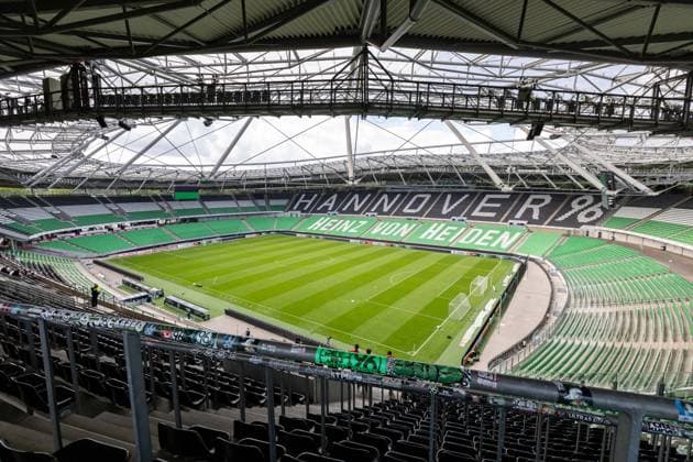 Interior view of Heinz von Heiden Arena (GER), TSV Havelse vs. SG Sonnenhof Grossaspach, soccer, 3rd Division, Matchday 5, 2026–2027 season, September 12, 2026 DFL regulations prohibit the use of photographs as image sequences and or quasi-video GER, TSV Havelse vs. SG Sonnenhof Grossaspach, soccer, 3rd League, Matchday 5, 2026–2027 season, September 12, 2026, Hanover Copyright: xEibner-Pressefoto JanxRollingerx EP_JSK