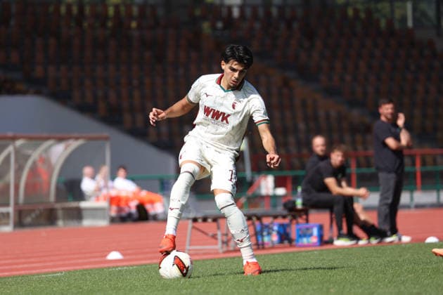 September 12, 2026, GER, Soccer, Men s, FC Augsburg, FC Augsburg II, FC Augsburg U23, FCA U23, Bavarian Regional League, 2026–2027 Season, Rosenaustadion, SpVgg Greuther Fürth II, Matchday 8: Aris Malaj in the FCA U23 game against SpVgg Greuther Fürth II