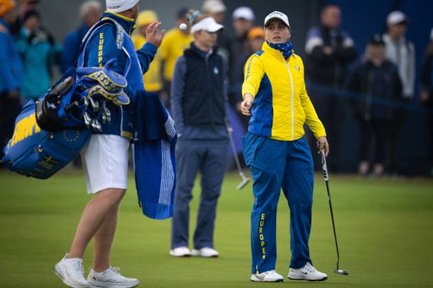 RECORD DATE NOT STATED 12th September 2026; Bernardus Golf, Cromvoirt, Netherlands; Golf, Solheim Cup Womens Golf, Day 6; Foursomes; Maja Stark (SWE) of Team Europe AnthonyxBenoit