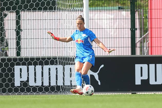 RB Leipzig - Nürnberg 1. Bundesliga Frauen Leipzig, Trainingszentrum am Cottaweg, 12.09.2026, Fußball, Frauen, Saison 2026 2027, Frauen-Bundesliga, 4. Spieltag , RB Leipzig - 1. FC Nürnberg , Im Bild: Torfrau Elvira Herzog (1, RB Leipzig) , *** RB Leipzig vs. Nuremberg 1, Women s Bundesliga, Leipzig, Training Center on Cottaweg, September 12, 2026, Soccer, Women, 2026–2027 Season, Women’s Bundesliga, Matchday 4, RB Leipzig vs. FC Nuremberg, Pictured: Goalkeeper Elvira Herzog (No. 1), RB Leipzig,