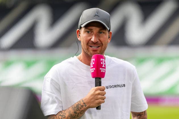 Pascal Reinhardt of SG Sonnenhof Grossaspach, head coach, in an interview with Magenta Sport GER, TSV Havelse vs. SG Sonnenhof Grossaspach, soccer, 3rd League, Matchday 5, 2026–2027 season, September 12, 2026—DFL regulations prohibit the use of photographs as image sequences and or quasi-video—GER, TSV Havelse vs. SG Sonnenhof Grossaspach, soccer, 3rd League, Matchday 5, 2026–2027 season, September 12, 2026, Hanover Copyright: xEibner-Pressefoto JanxRollingerx EP_JSK