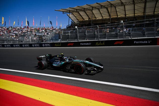 F1 - SPANISH GRAND PRIX 2026 12 KIMI ANTONELLI Andrea (ita), Mercedes AMG F1 Team W17, action during the 2026 Formula 1 Spanish Grand Prix, 14th round of the 2026 Formula One World Championship, WM, Weltmeisterschaft from September 11 to 13, 2026 on the Madring, in Madrid, Spain -  Copyright: xALBERTOxVIMERCATIx