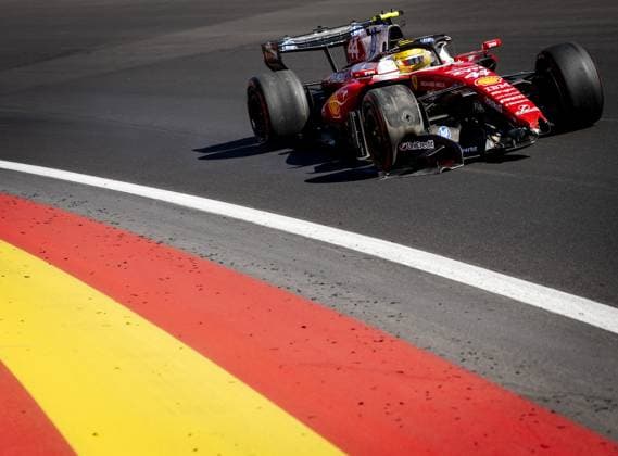 MADRID - Lewis Hamilton (Ferrari) continues with damage during the 3rd free practice session at the new Madring circuit ahead of the Spanish Grand Prix. SEM VAN DER WAL ANP xVIxANPxSportx xxANPxIVx 568276386 originalFilename: 568276386.jpg
