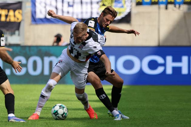 September 12, 2026, Soccer, Men s, 3rd Division, 2026–2027 Season, 1 FC Saarbrücken vs. FC Ingolstadt 04, Siemen Voet (1 FC Saarbrücken), Lars Lokotsch (FC Ingolstadt 04), Saarbrücken, Ludwigsparkstadion, Saarland, Germany, DEU Copyright: xSebastianxBachx