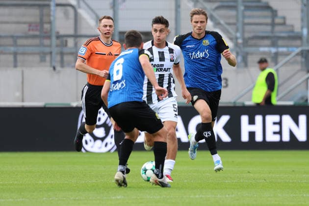 September 12, 2026, xrekx, Soccer 3rd Division, 1. FC Saarbrücken vs. FC Ingolstadt 04, Emre Gül Guel (FC Ingolstadt 04), Siemen Voet (1. FC Saarbrücken), Saarbrücken