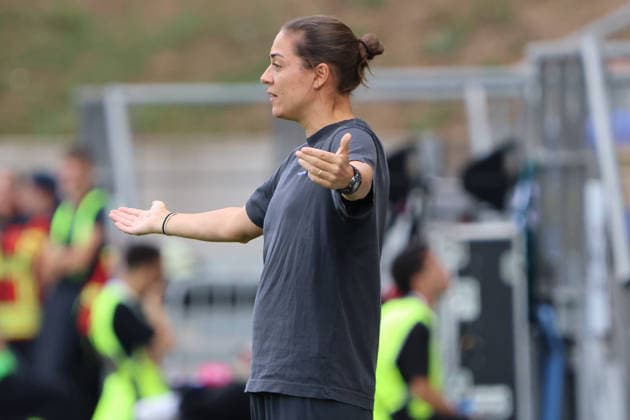 September 12, 2026, Soccer, Men s, 3rd Division, 2026–2027 Season, 1 FC Saarbrücken vs. FC Ingolstadt 04, Coach Sabrina Wittmann, FC Ingolstadt 04 vs. Saarbrücken, Ludwigsparkstadion, Saarland, Germany, DEU Copyright: xSebastianxBachx