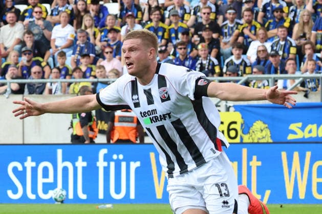 September 12, 2026, xrekx, Soccer 3rd Division, 1. FC Saarbrücken vs. FC Ingolstadt 04 – Goal celebration after Lars Lokotsch scored the 0-1 goal for FC Ingolstadt 04 against Saarbrücken