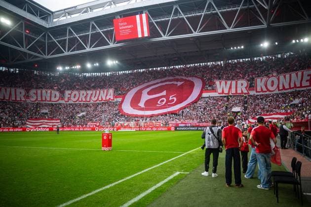3rd Division: Fortuna Düsseldorf vs. MSV Duisburg ** FOR EDITORIAL USE ONLY ** EDITORIAL USE ONLY ** p Soccer 3rd Division Fortuna Düsseldorf vs. MSV Duisburg on September 12, 2026, at the Merkur Spiel Arena in Düsseldorf. Choreography by Fortuna Düsseldorf, Düsseldorf. Copyright JakobxKlos Copyright: JakobxKlos doc87kin0vmc2borshzb19 ,EDITORIAL USE ONLY Copyright: JakobxKlos