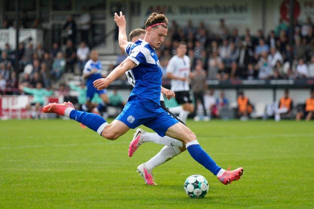 September 12, 2026, Sportclub Arena, Verl, GER, 3rd Division, Matchday 5: SC Verl vs. SV Meppen, Richard Meier, SV Meppen 13. DFL regulations prohibit any use of photographs as image sequences and or quasi-video. Verl, NRW, Sportclub Arena