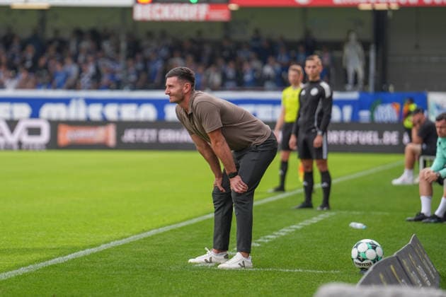 German Soccer, 3rd Division, Matchday 5, Sportclub Arena Verl, SC Verl vs. SV Meppen; Orest Shala, Coach, SC Verl Copyright: xMichelxWittex