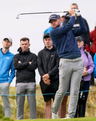 2026 Amgen Irish Open - Third Round, Trump International Golf Links, Doonbeg 12 9 2026 Liam Nolan watches his shot after teeing off the second Liam Nolan watches his shot after teeing off the second 12 9 2026  Copyright: xx BB3_3646