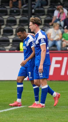September 12, 2026, Sportclub Arena, Verl, GER, 3rd Division, Matchday 5: SC Verl vs. SV Meppen, Richard Meier, SV Meppen 13 and 0 1; Goal scorer: Oliver Schmitt, SV Meppen 7. DFL regulations prohibit any use of photographs as image sequences and or quasi-video. Verl, North Rhine-Westphalia, Sportclub Arena