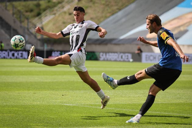 3rd Division, 2026–27 Season, Match 1: FC Saarbrücken vs. FC Ingolstadt 04, Emre Gül (No. 5, FCI), XXXXX, Photo by Jürgen Meyer, 3rd Division, 2026–27 Season, Match 1: FC Saarbrücken vs. FC Ingolstadt 04