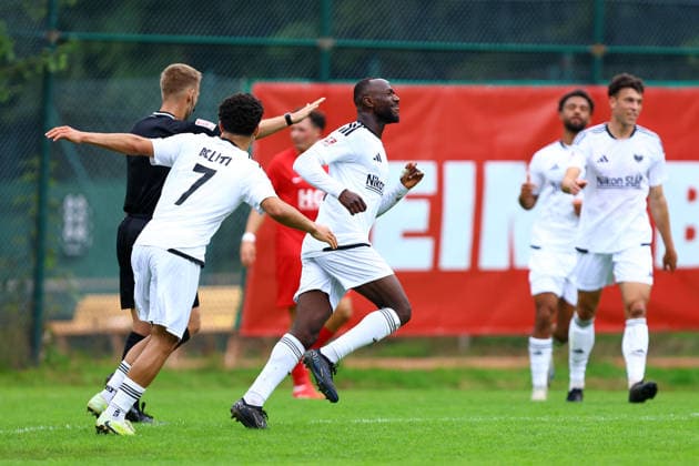 80 Ousman Touray of 1 FC Phönix Lübeck celebrates his goal to make it 0–1 Soccer Men s Regionalliga Nord 2026–2027 Season Matchday 8 Eimsbütteler TV vs. 1 FC Phönix Lübeck September 12, 20222026 I Hinschenfelde Sports Park