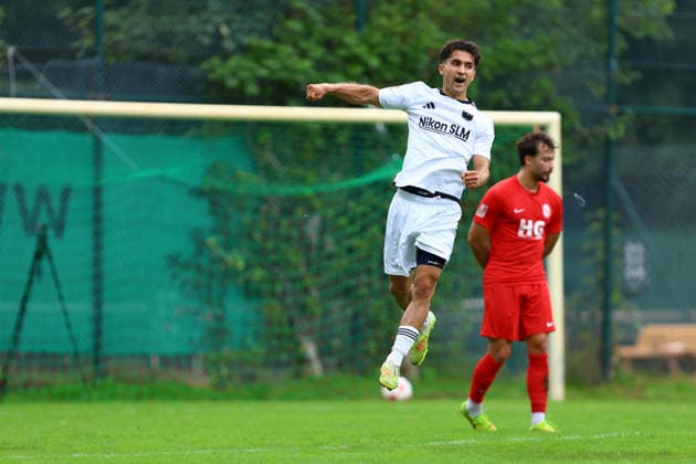 July 7, Julius Kliti of 1 FC Phönix Lübeck celebrates his goal to make it 0–2. Soccer Men’s Regionalliga Nord 2026–2027 Season Matchday 8 Eimsbütteler TV vs. 1 FC Phönix Lübeck September 12, 2026 I Hinschenfelde Sports Park