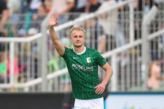 Chemie Leipzig vs. Zwickau, Northeast Regional League, Leipzig, September 12, 2026, Alfred Kunze Sportpark, Soccer, Men, 2026–2027 Season, Northeast Regional League, Matchday 8, BSG Chemie Leipzig vs. FSV Zwickau, Pictured: Willi Reincke (No. 8), Chemie,