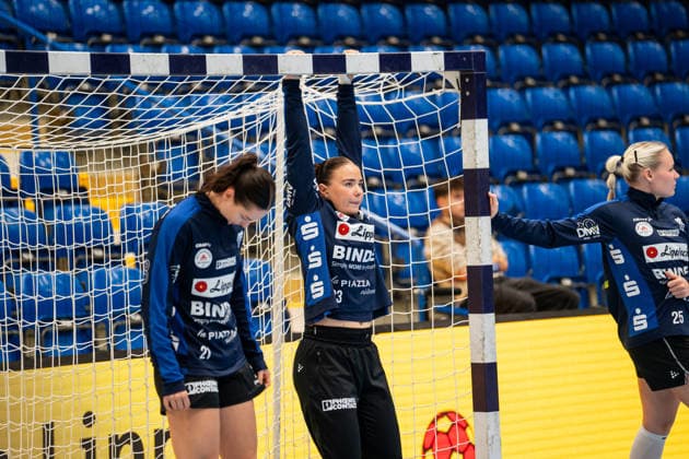 HSG Blomberg Lippe (GER) vs. Storhamar Handball Elite (NOR), Handball, EHF Champions League Women, Group Stage, September 12, 2026, 2026–2027 Season, Lemgo: Elin Magnusdottir of HSG Blomberg Lippe, age 33, during warm-ups at the Phoenix Contact Arena in Lemgo, Germany