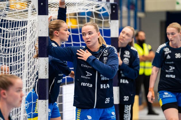 HSG Blomberg Lippe (GER) vs. Storhamar Handball Elite (NOR), Handball, EHF Champions League Women, Group Stage, September 12, 2026, 2026–2027 Season, Lemgo, Christina Pedersen, Storhamar Handball Elite, 26 during warm-ups at the Lemgo Phoenix Contact Arena, Germany