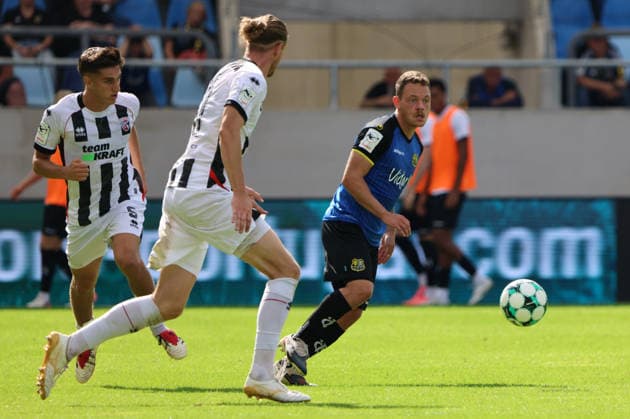 September 12, 2026, Soccer, Men s, 3rd Division, 2026–2027 Season, 1 FC Saarbrücken vs. FC Ingolstadt 04, Patrick Sontheimer (1 FC Saarbrücken), Vinko Sapina (FC Ingolstadt 04), Saarbrücken, Ludwigsparkstadion, Saarland, Germany (DEU) Copyright: xSebastianxBachx