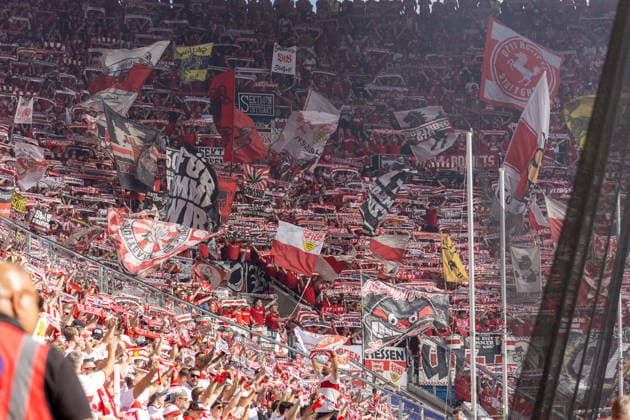 12.09.2026, xdaymx, Fussball 1.Bundesliga, TSG 1899 Hoffenheim - VfB Stuttgart. Mitgreiste Fans von Stuttgart machen aus dem Auswärtsspiel ein Heimspiel. (DFL DFB REGULATIONS PROHIBIT ANY USE OF PHOTOGRAPHS as IMAGE SEQUENCES and or QUASI-VIDEO) Sinsheim *** September 12, 2026, xdaymx, Soccer, Bundesliga 1, TSG 1899 Hoffenheim vs. VfB Stuttgart: Stuttgart fans who traveled with the team turn the away game into a home game. DFL DFB REGULATIONS PROHIBIT ANY USE OF PHOTOGRAPHS AS IMAGE SEQUENCES AND OR QUASI-VIDEO. Sinsheim