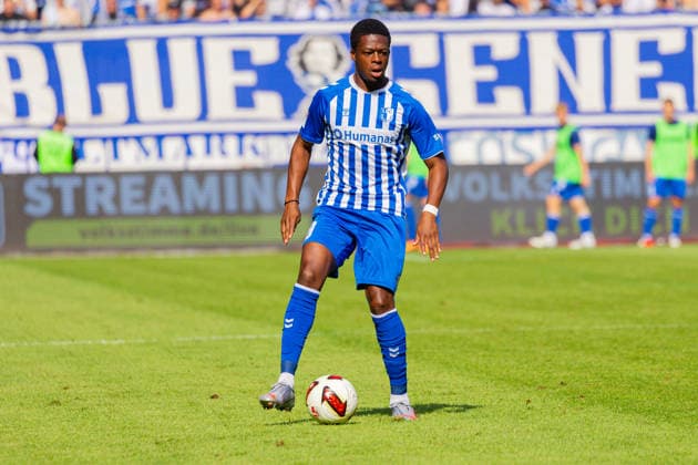 Deutschland: 2.Bundesliga, Saison 2026 2027, 12.09.2026, 5. Spieltag,1.FC Magdeburg vs 1. FC Kaiserslautern, Avnet Arena : Pierre Nadjombe (1.FC Magdeburg, 28) am Ball *** Germany 2. Bundesliga, 2026–2027 Season, September 12, 2026, Matchday 5, 1 FC Magdeburg vs. 1 FC Kaiserslautern, Avnet Arena Pierre Nadjombe 1 FC Magdeburg, 28 on the ball Copyright: xMichellexLukax