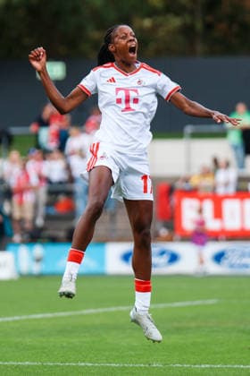 Google Pixel Frauen-Bundesliga: 1. FC Köln - 1. FC Union Berlin; 12.09.2026 Lydia Andrade (1. FC Köln, 17) jubelt zum 3:0 Google Pixel Frauen-Bundesliga: 1. FC Köln - 1. FC Union Berlin; Köln, Franz-Kremer-Stadion; 12.09.2026. DFB REGULATIONS PROHIBIT ANY USE OF PHOTOGRAPHS AS IMAGE SEQUENCES AND OR QUASI-VIDEO. *** Google Pixel Women s Bundesliga: 1. FC Köln vs. 1. FC Union Berlin, September 12, 2026. Lydia Andrade (1. FC Köln, 17) celebrates the 3-0 lead. Google Pixel Women s Bundesliga: 1. FC Köln vs. 1. FC Union Berlin, Cologne, Franz Kremer Stadium, September 12, 2026. DFB regulations prohibit any use of photographs as image sequences and or quasi-video. Copyright: xBEAUTIFULxSPORTS Freisenx