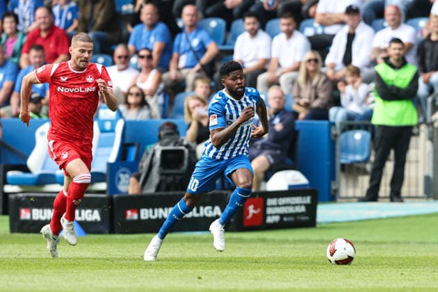 Moritz Broni Kwarteng (1. FC Magdeburg,10) - 2. Fußball Bundesliga Saison 2026-2027 1. FC Magdeburg vs 1. FC Kaiserslautern in der Avnet Arena in Magdeburg - Aktion,Fußball,Mann,Männer,Deutschland,12.09.2026 *** Moritz Broni Kwarteng, 1. FC Magdeburg, 10 2, 2026–2027 Bundesliga Season, 1. FC Magdeburg vs. 1. FC Kaiserslautern at the Avnet Arena in Magdeburg; Action, Soccer, Man,Men, Germany, September 12, 2026