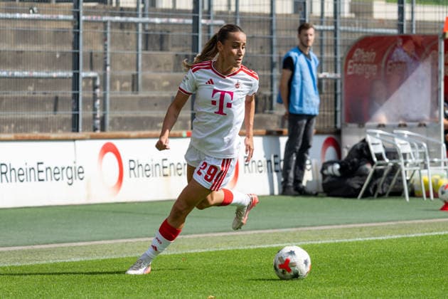 Vanessa Leimenstoll (1. FC Koeln, 29) am Ball. 1. FC Koeln vs. 1. FC Union Berlin, Fussball, Frauen Bundesliga, 04. Spieltag, Saison 2026 2027, 12.09.2026 DFL DFB Regulations prohibit any use of Photographs as image sequences and or Quasivideo 1. FC Koeln vs. 1. FC Union Berlin, Fussball, Frauen Bundesliga, 04. Spieltag, Saison 2026 2027, 12.09.2026 Koeln *** Vanessa Leimenstoll, 1. FC Köln, 29 with the ball, 1. FC Köln vs. 1. FC Union Berlin, Soccer, Women s Bundesliga, Matchday 4, 2026–2027 Season, September 12, 2026 DFL DFB regulations prohibit any use of photographs as image sequences and or quasi-video 1 FC Cologne vs. 1 FC Union Berlin, soccer, Women’s Bundesliga, Matchday 4, 2026–2027 season, September 12, 2026, Cologne Copyright: xEibner-Pressefoto ThomasxHaeslerx EP_THR