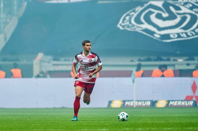 Tim Oberdorf, Fortuna Düsseldorf, 15 on the ball: Fortuna Düsseldorf vs. MSV Duisburg, Soccer, 3. Liga, Matchday 5, 2026–27 Season, September 12, 2026, DFL regulations prohibit any use of photographs as image sequences and or quasi-video. Fortuna Düsseldorf vs. MSV Duisburg, soccer, 3. Liga, Matchday 5, 2026–27 season, September 12, 2026, Düsseldorf Copyright: xEibner-Pressefoto LukasxBaldygax EP_LBA