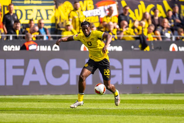 12.09.2026, Fussball, 3. Spieltag der 1. Fussball Bundesliga, Borussia Dortmund - SC Paderborn. Joane Gadou (Borussia Dortmund). Dortmund Signal Iduna Park NRW Deutschland xRHR-FOTO DEx *** September 12, 2026, Soccer, Matchday 3 of the 1st Bundesliga, Borussia Dortmund vs. SC Paderborn, Joane Gadou, Borussia Dortmund, Dortmund, Signal Iduna Park, North Rhine-Westphalia, Germany, xRHR, PHOTO DEx Copyright: DennisxEwert RHR-FOTOx RHR-FOTO DE