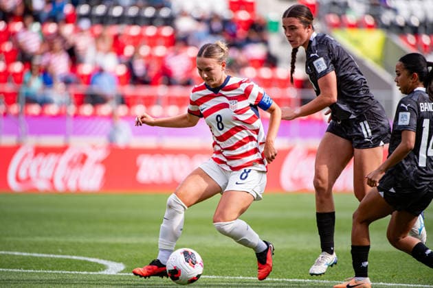 September 12, 2026, Sosnowiec, Silesian Voivodeship, Poland: FULLER KENNEDY of USA controls the ball during the FIFA U20 Womens World Cup Poland 2026 match between New Zealand versus USA at ArcelorMittal Park Soccer 2026: FIFA U20 WomenÃ‚Â S World Cup Poland 2026: New Zealand - USA  - ZUMAs385 20260912_zsp_s385_019 Copyright: xLeopoldxSoglox