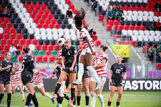 September 12, 2026, Sosnowiec, Silesian Voivodeship, Poland: BOAMAH LIZZIE of USA during the FIFA U20 Womens World Cup Poland 2026 match between New Zealand versus USA at ArcelorMittal Park Soccer 2026: FIFA U20 WomenÃ‚Â S World Cup Poland 2026: New Zealand - USA  - ZUMAs385 20260912_zsp_s385_020 Copyright: xLeopoldxSoglox