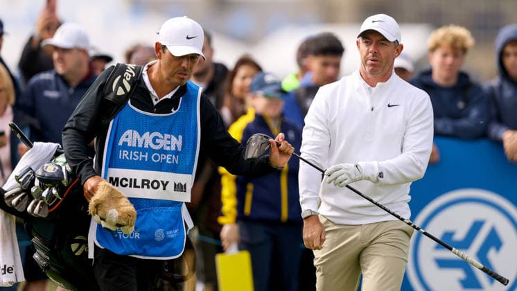 2026 Amgen Irish Open - Third Round, Trump International Golf Links, Doonbeg 12 9 2026 Caddie Harry Diamond and Rory McIlroy walk off the second tee box Harry Diamond and Rory McIlroy walk off the second tee box 12 9 2026  Copyright: xx BB3_4172